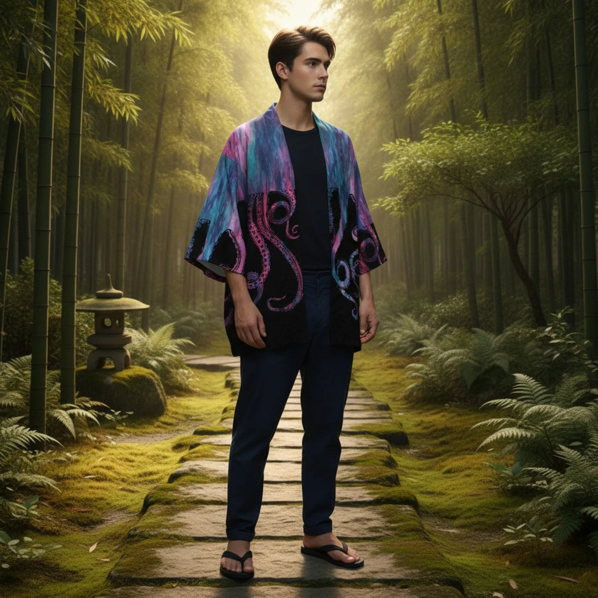 Cardigan Devilfish Style Streetwear Japonais Unisexe