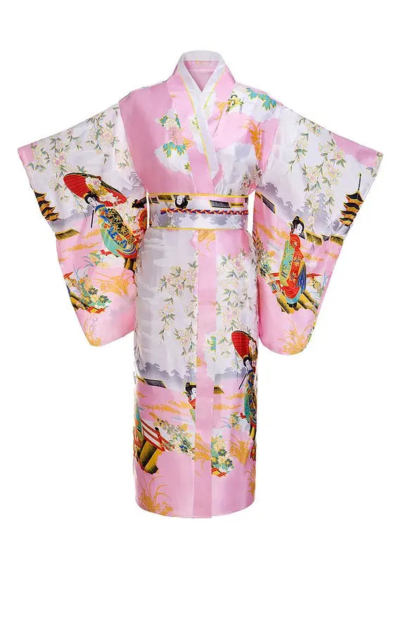 Robe Kimono Yukata traditionnelle japonaise pour femmes, bordeaux, Costumes de Cosplay à fleurs Haori asiatiques, longues Robes pyjama