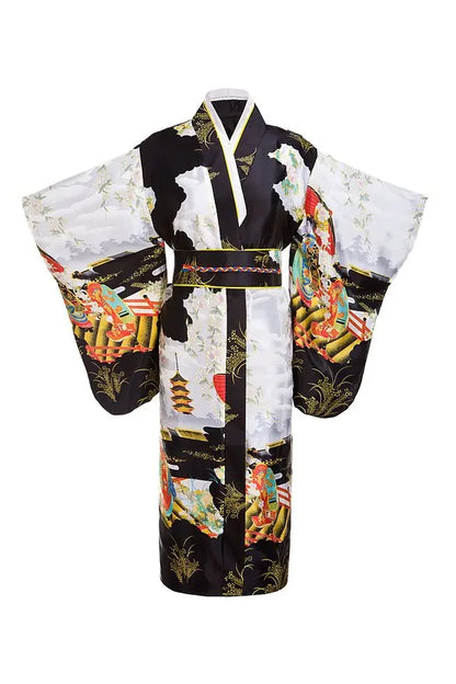 Robe Kimono Yukata traditionnelle japonaise pour femmes, bordeaux, Costumes de Cosplay à fleurs Haori asiatiques, longues Robes pyjama