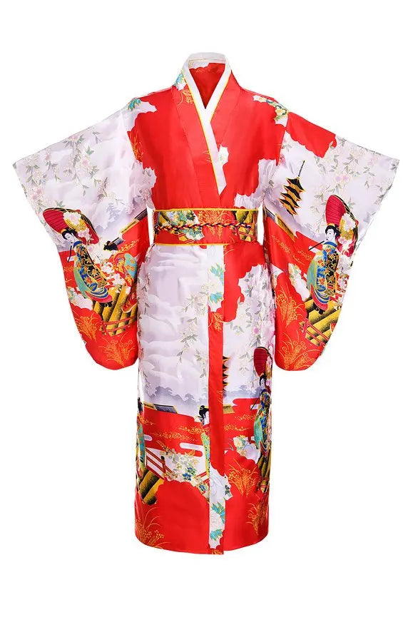 Robe Kimono Yukata traditionnelle japonaise pour femmes, bordeaux, Costumes de Cosplay à fleurs Haori asiatiques, longues Robes pyjama