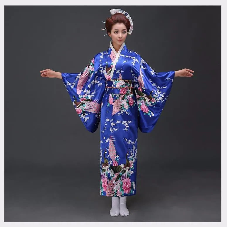 Robe Kimono Yukata traditionnelle japonaise pour femmes, bordeaux, Costumes de Cosplay à fleurs Haori asiatiques, longues Robes pyjama