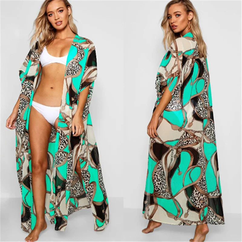 Robe Kimono Bohème Teelynn en Mousseline