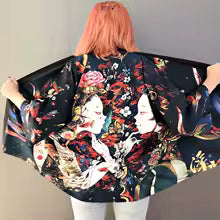 Kimono Haori Femme : Style Japonais Streetwear