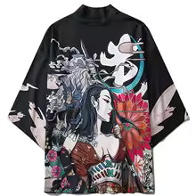Kimono Haori Femme : Style Japonais Streetwear