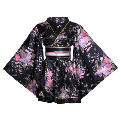 Nouveau Kimono court Style japonais imprimé Yukata amélioré vêtements de Performance sur scène