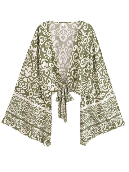 Kimono Bohème Fleuri Court : L'Essentiel Estival