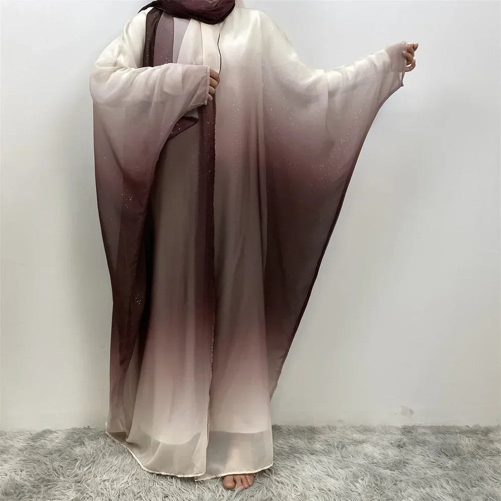 Abaya Cardigan Long Scintillant Dubaï Chic