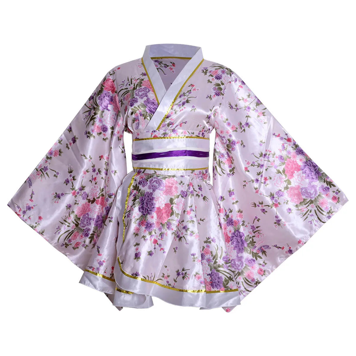 Nouveau Kimono court Style japonais imprimé Yukata amélioré vêtements de Performance sur scène