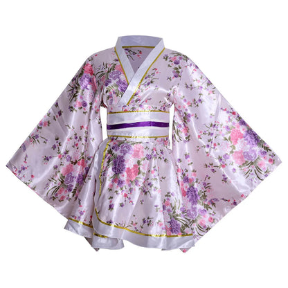 Nouveau Kimono court Style japonais imprimé Yukata amélioré vêtements de Performance sur scène