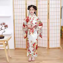 Kimono Tendance Nationale Rétro pour Enfant, Peignoir de Style Japonais, Robe de Spectacle de Princesse, Nministériels d de Tempérament