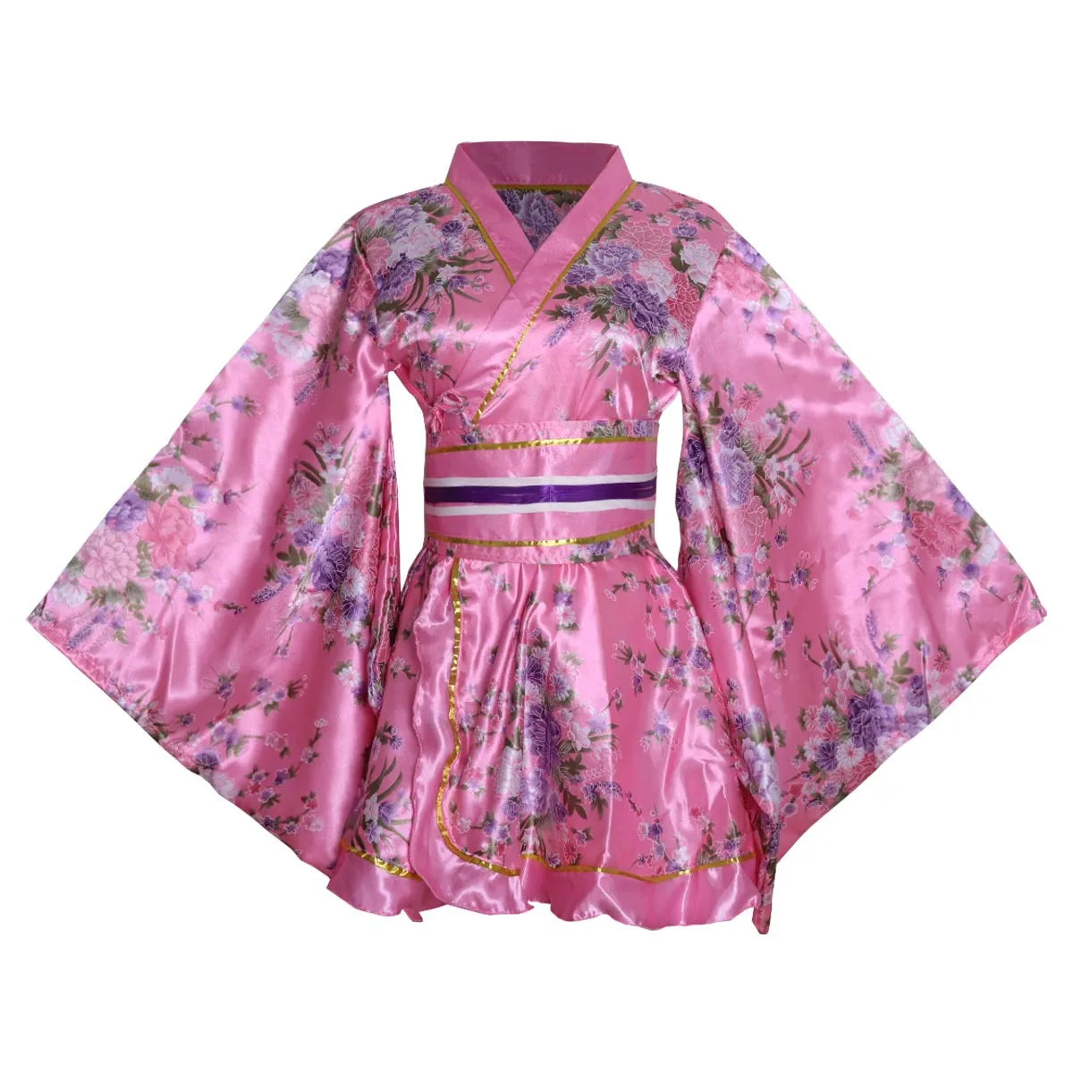 Nouveau Kimono court Style japonais imprimé Yukata amélioré vêtements de Performance sur scène