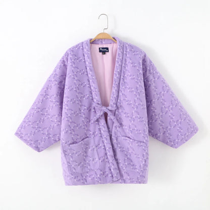 Veste Hanten d'hiver pour femmes, kimono japonais, vêtements de maison, pyjama, haori matelassé en coton, cardigan, yukata, vêtements asiatiques du Japon