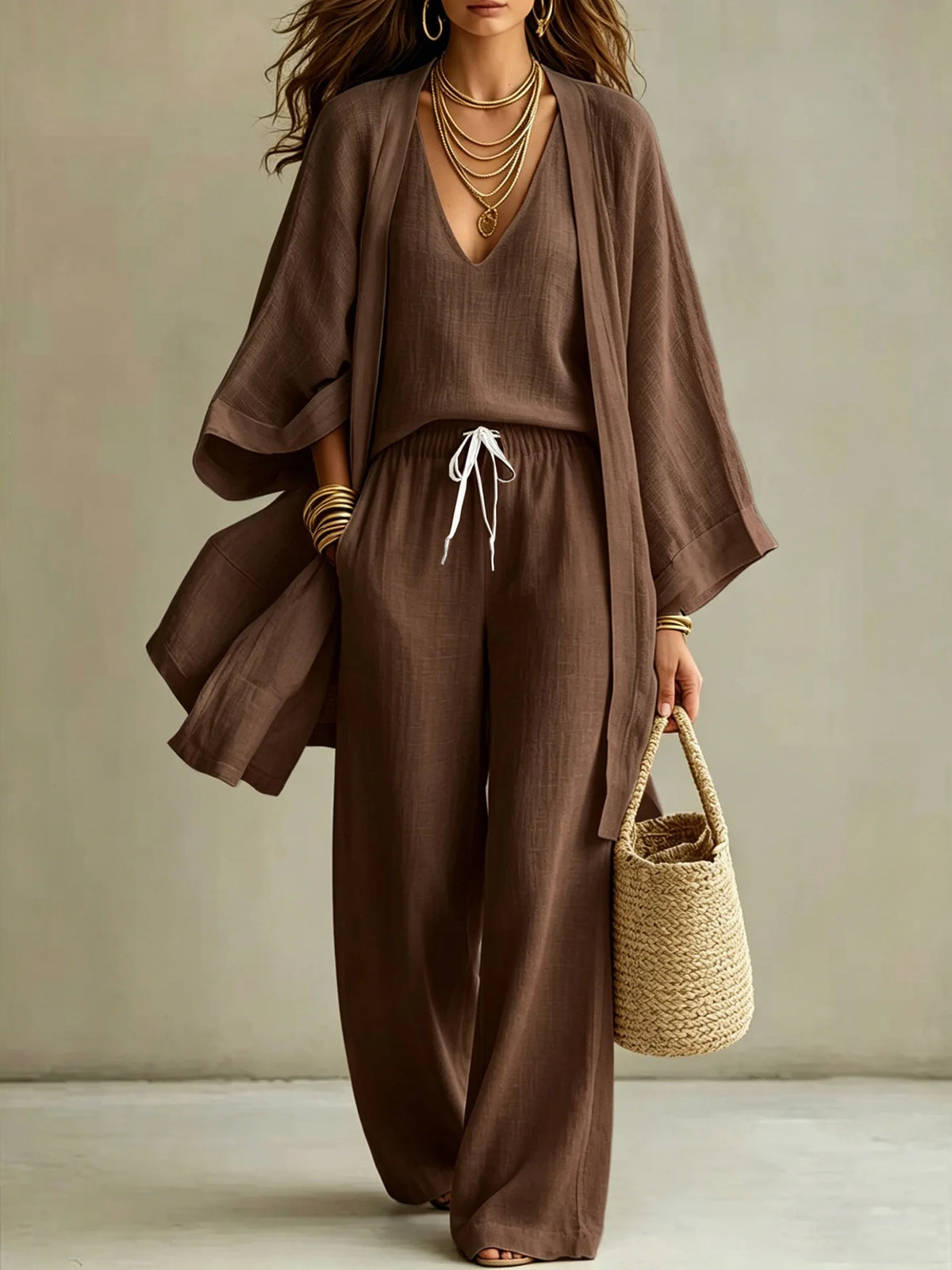 Ensemble 3 Pièces Été Chic Femme