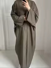 Kimono Chauve-Souris Coton Lin Style Abaya Dubaï