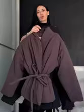 Veste Kimono Matelassée Coton Confort Hiver