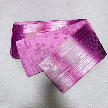 Ceinture Yukata réglable – Hanhaba Obi double face avec poches, ceinture étroite pour tenues d'été japonaises