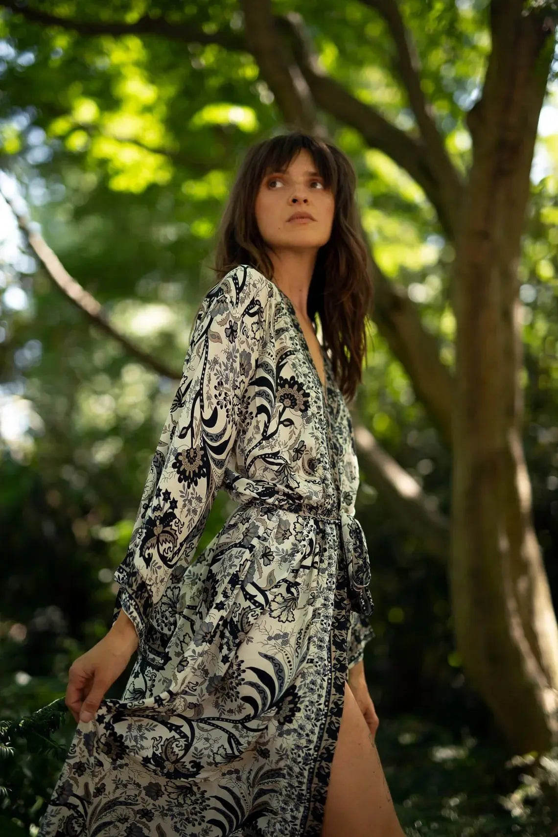 Kimono Long Bohème Rayonne Léger
