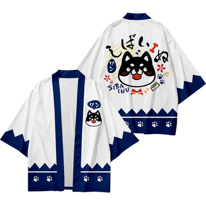 Cardigan Kimono Été Chat Chanceux Style Japonais
