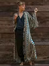 Robe Kimono Bohème Chic Imprimée