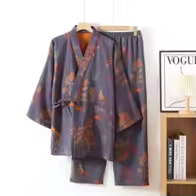 Ensemble Pyjama Kimono Homme Coton Douceur