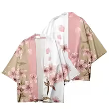 Kimono d'été floral unisexe