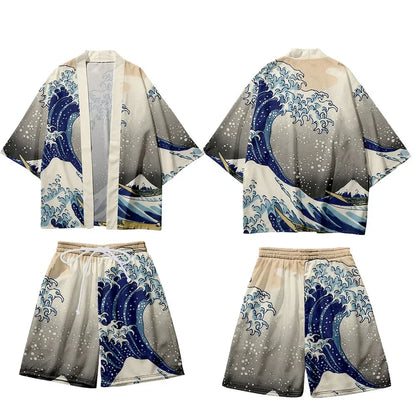 MiHaori : Set Cosplay Japonais Streetwear 3 Pièces