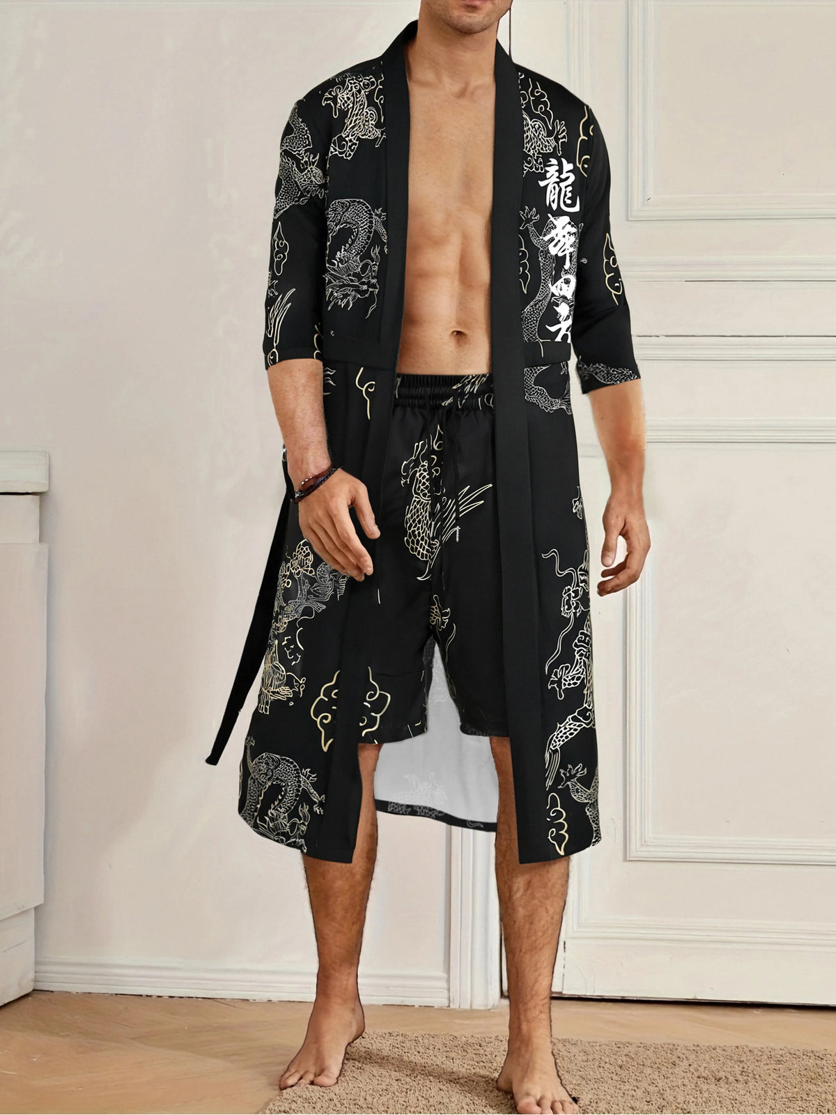 Ensemble Kimono & Short Dragon Dance Homme