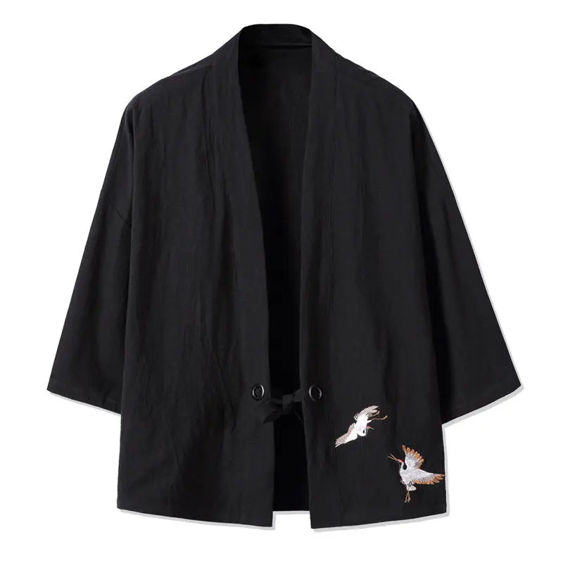 Veste Kimono Homme en Lin Léger