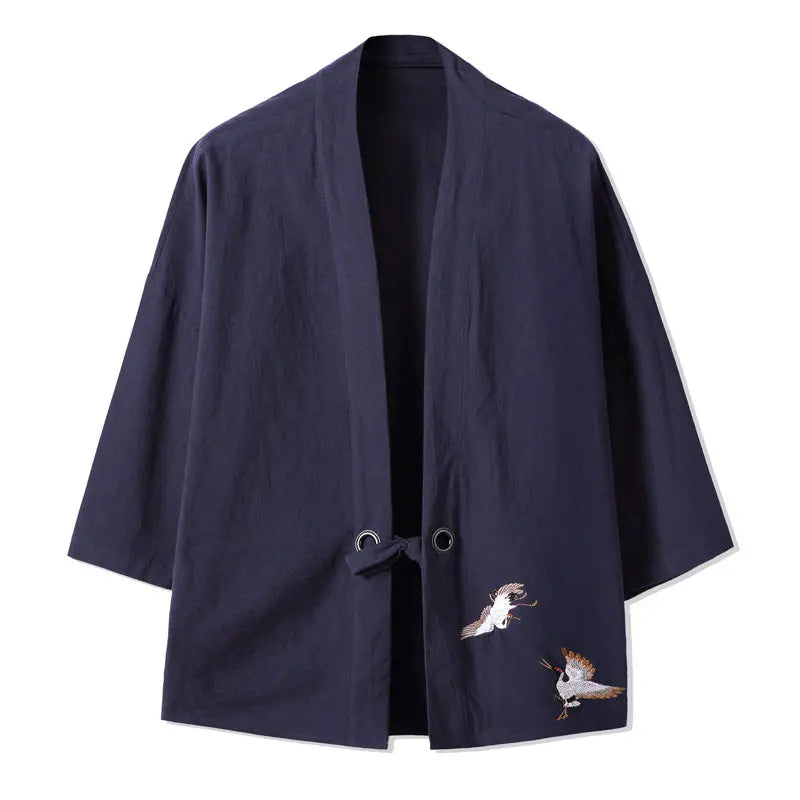 Veste Kimono Homme en Lin Léger