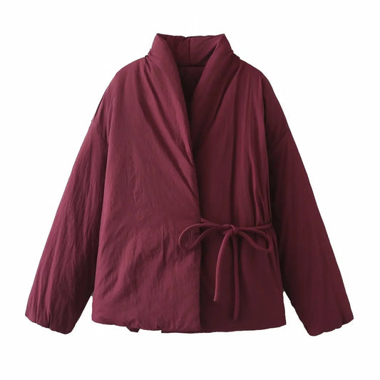 Manteau Kimono Bouffant Coton Femme