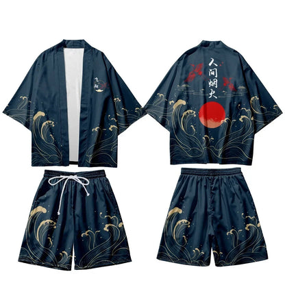 MiHaori : Set Cosplay Japonais Streetwear 3 Pièces