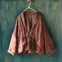 Kimono Vintage Imprimé Coton Rembourré