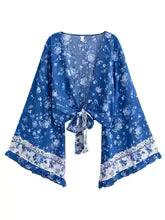 Kimono Bohème Chic Court - Style Estival & Volants