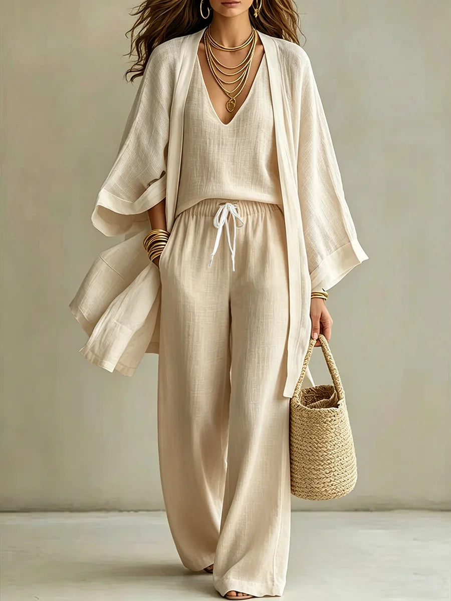 Ensemble 3 Pièces Été Chic Femme