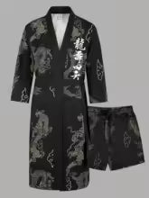 Ensemble Kimono & Short Dragon Dance Homme