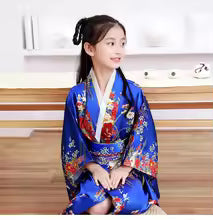Kimono Tendance Nationale Rétro pour Enfant, Peignoir de Style Japonais, Robe de Spectacle de Princesse, Nministériels d de Tempérament