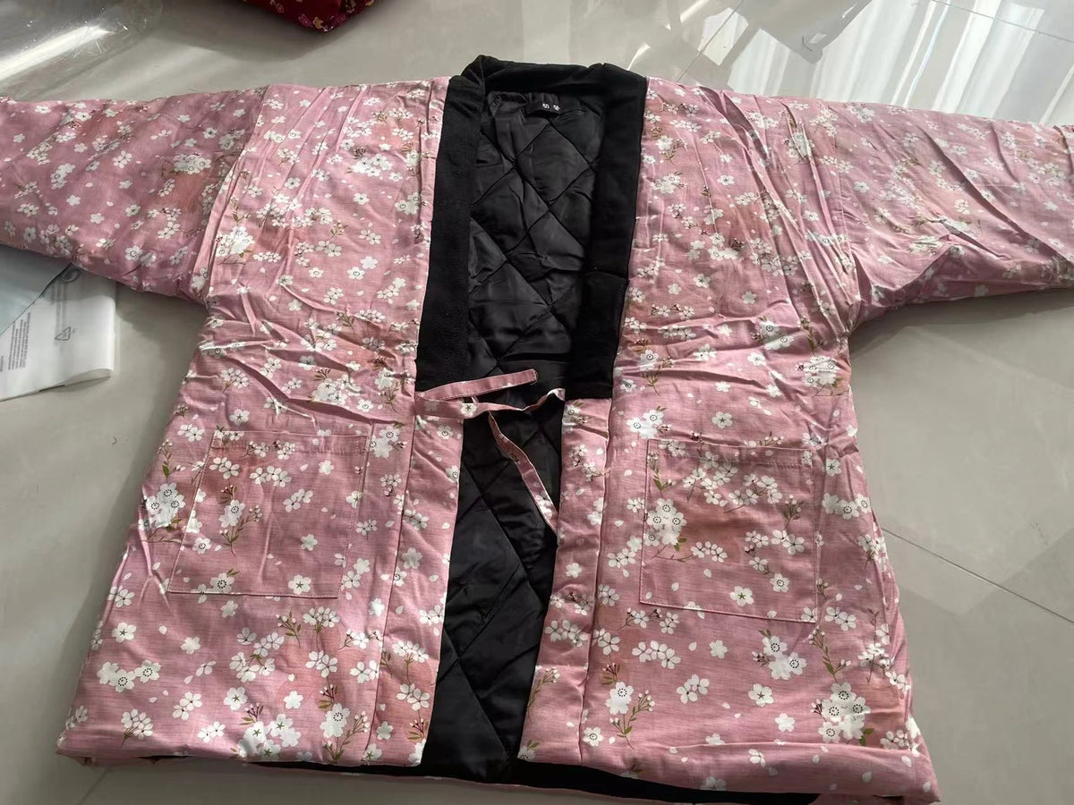 Vestes Hanten Automne-Hiver pour Femmes, Kimono Japonais, Vêtements de Maison, Pyjamas, Haori Matelassé, Manteau en Coton Rembourré, Vêtements Asiatiques