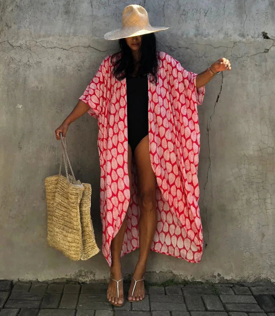 Femmes grande taille longue couverture Bikini cache Kimono cravate devant maillot de bain maillot de bain maillots de bain