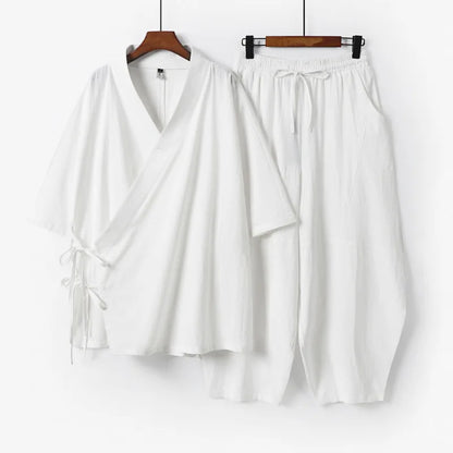 Ensemble Kimono & Pantalon Homme Style Japonais