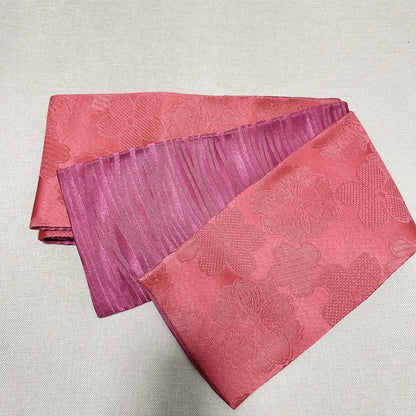 Ceinture Yukata réglable – Hanhaba Obi double face avec poches, ceinture étroite pour tenues d'été japonaises