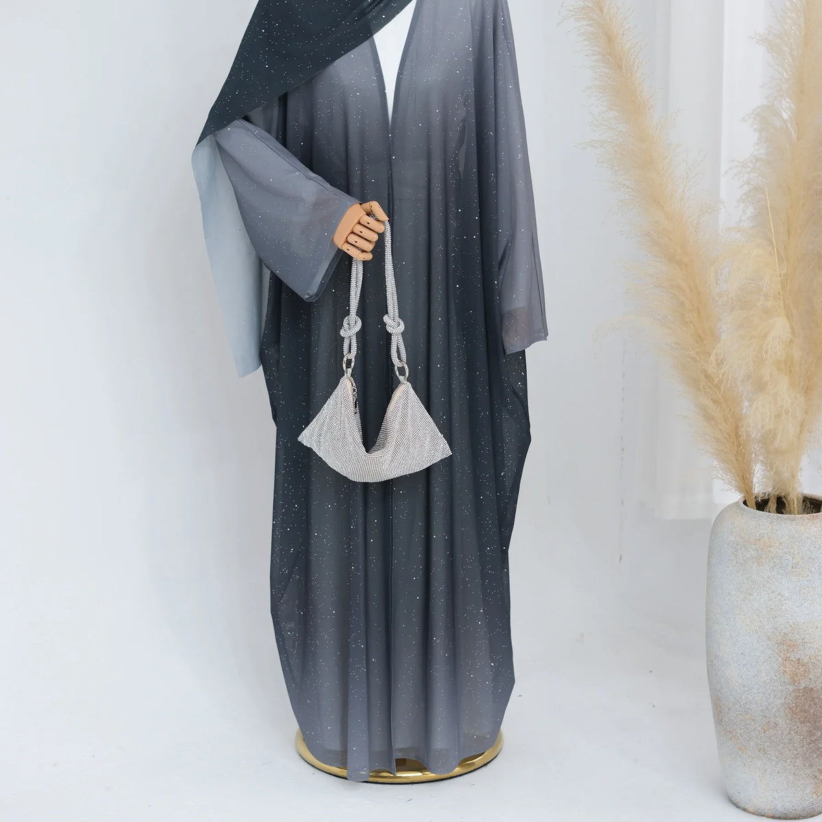 Abaya Cardigan Long Scintillant Dubaï Chic