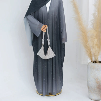 Abaya Cardigan Long Scintillant Dubaï Chic