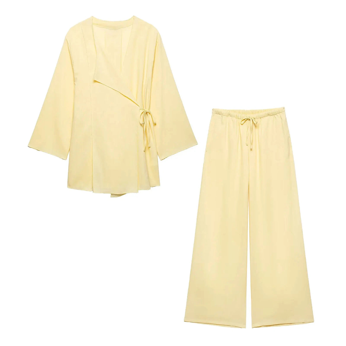 Ensemble Kimono & Pantalon Large Femme Chic & Confortable