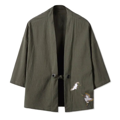 Veste Kimono Homme en Lin Léger