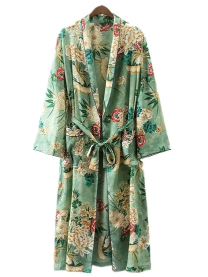 Kimono Long Bohème Imprimé - Style Chic & Léger