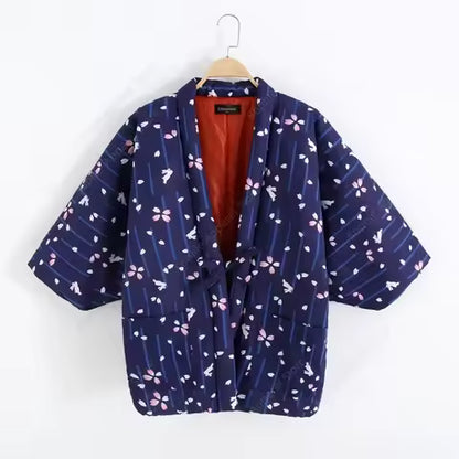 Hanten : Veste d'inspiration japonaise matelassée en coton