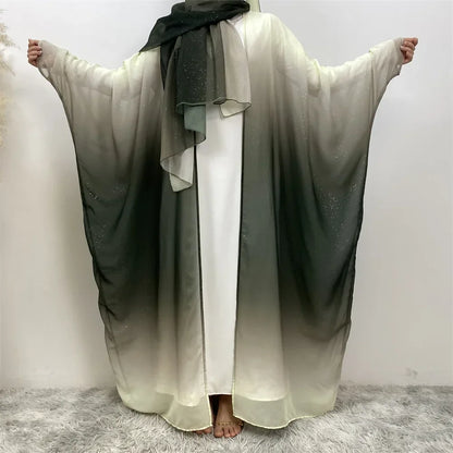 Abaya Cardigan Long Scintillant Dubaï Chic