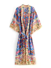 Kimono Bohème Chic Rayonne Floral Femme