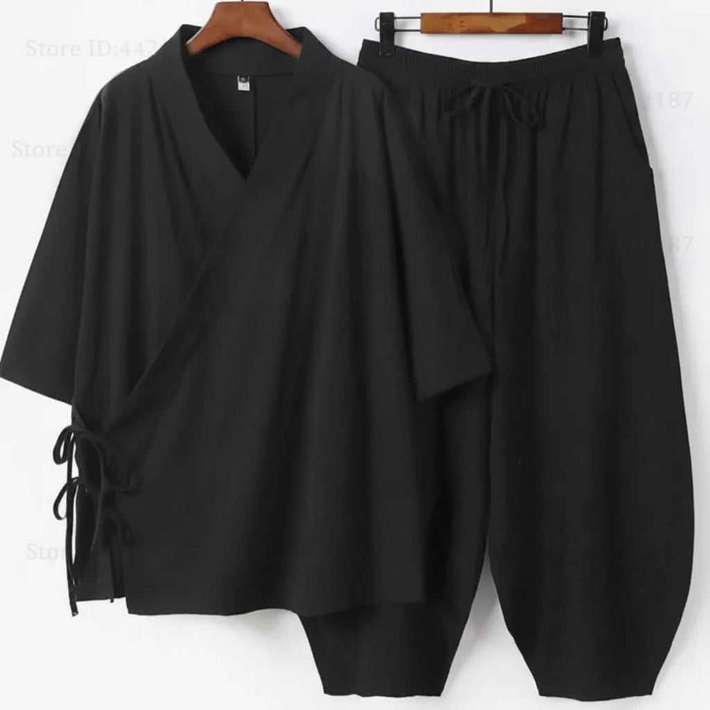 Ensemble Kimono & Pantalon Homme Style Japonais
