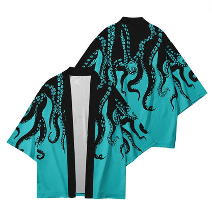 Cardigan Devilfish Style Streetwear Japonais Unisexe